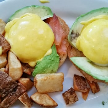 Ardmore Station Cafe - Smoked salmon Eggs Benedict with added avocado. - Breakfast & Brunch Near Me - Ardmore, Pennsylvania