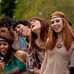 Studio 301 Productions - Student actors in promo shot of 'Hair'