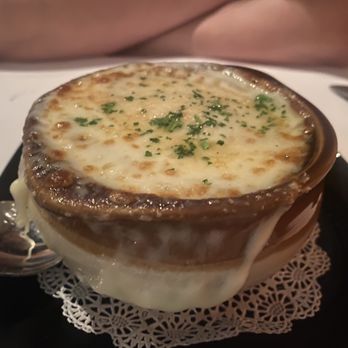 JJ's Bistro - French Onion Soup Broiled Provolone & Parmesan Cheese - French Near Me - Ponte Vedra Beach, Florida JJ's Bistro - French Onion Soup Broiled Provolone & Parmesan Cheese - French Near Me - Ponte Vedra Beach, Florida