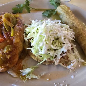 Sazón Mexico - Chicken enchilada, chile relleno, and sope - Mexican Near Me - Rosarito, BCN