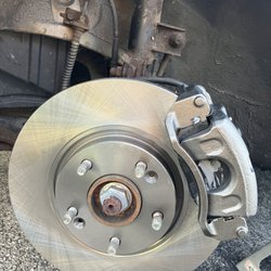 Travs Automotive Service - This is an after picture of the first! Wow. Look at the difference. Alex now has an OEM braking experience now thanks to Travs Automotive!