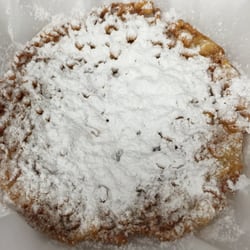 The Chill Out - Home Made Hot Funnel Cakes made to order. Turn into a Banana Split for an amazing creation.