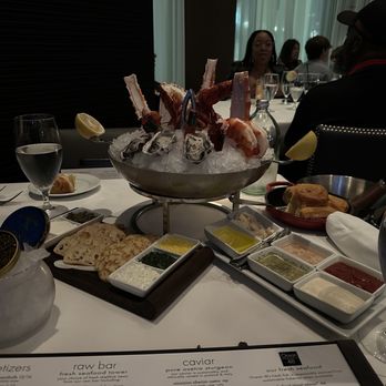 Steak 48 - Seafood tower - lobster tail, crab legs, oysters, & caviar (Sassanian royal osetra) - Steakhouses Near Me - Beverly Hills, California Steak 48 - Seafood tower - lobster tail, crab legs, oysters, & caviar (Sassanian royal osetra) - Steakhouses Near Me - Beverly Hills, California