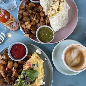 Aura Gardens - Breakfast Wrap and Mediterranean Omelet - Breakfast & Brunch Near Me - Carlsbad, California
