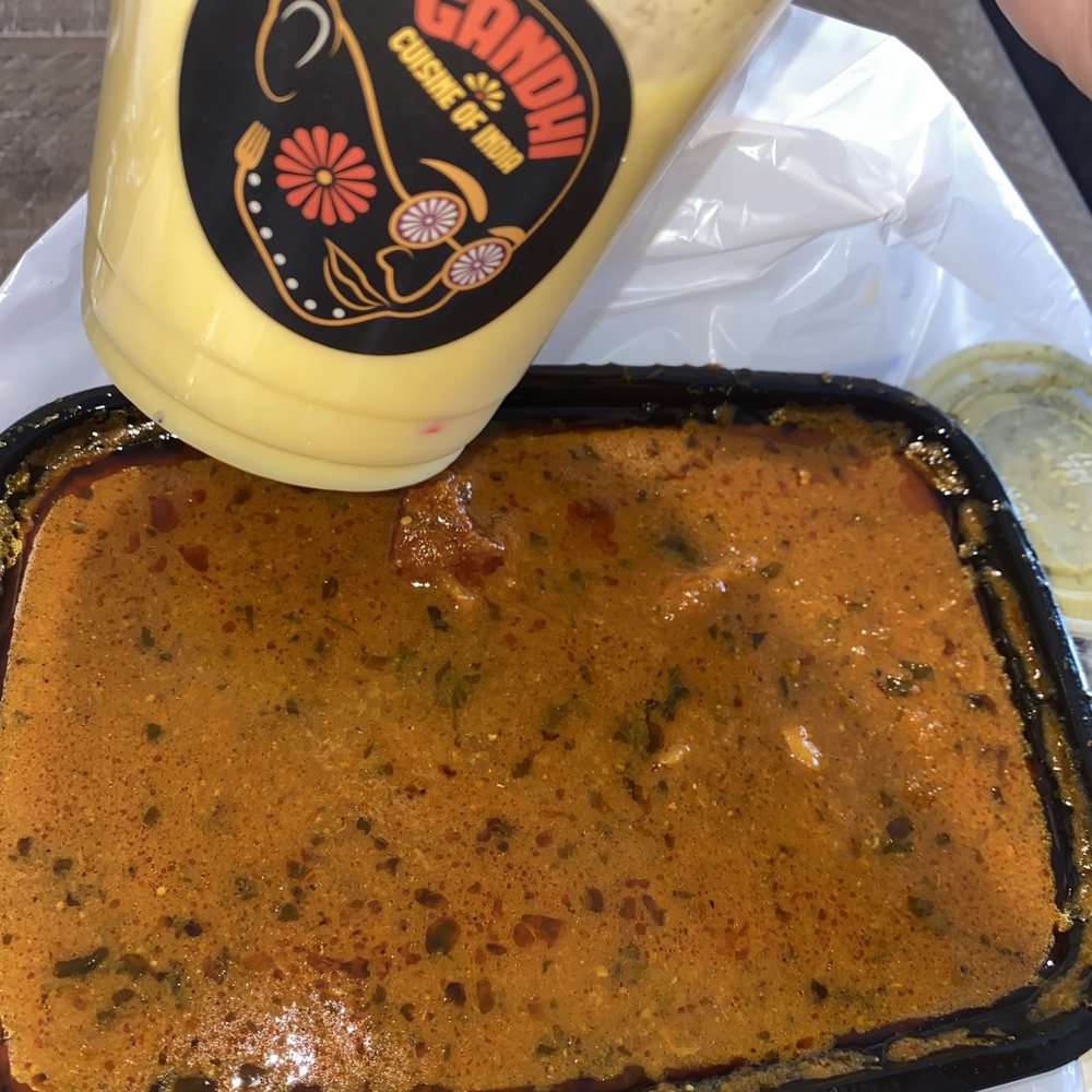Gandhi Indian Cuisine - Mango Lassi Chicken Classic Curry - Indian Near Me - Riverside, California