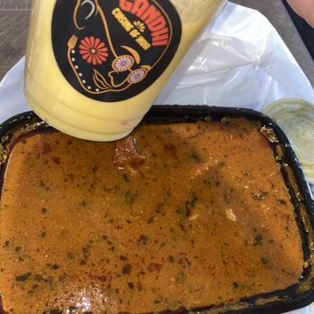 Gandhi Indian Cuisine - Mango Lassi Chicken Classic Curry - Indian Near Me - Riverside, California Gandhi Indian Cuisine - Mango Lassi Chicken Classic Curry - Indian Near Me - Riverside, California