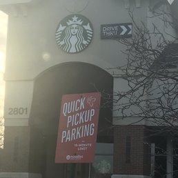 Outside and parked in front of Starbucks. Although the spot next to us was for another restaurant, there was plenty of parking available. Outside and parked in front of Starbucks. Although the spot next to us was for another restaurant, there was plenty of parking available.