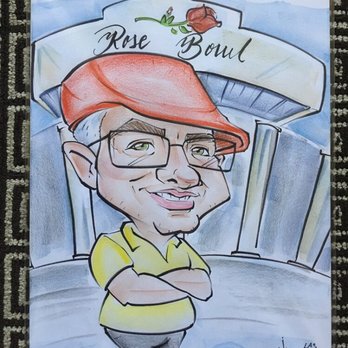 Caricature Cinema - 9/19/2017 - A Sea Rebel at the Rose Bowl (drawn by Khory) - Caricatures Near Me - Las Vegas, Nevada Caricature Cinema - 9/19/2017 - A Sea Rebel at the Rose Bowl (drawn by Khory) - Caricatures Near Me - Las Vegas, Nevada