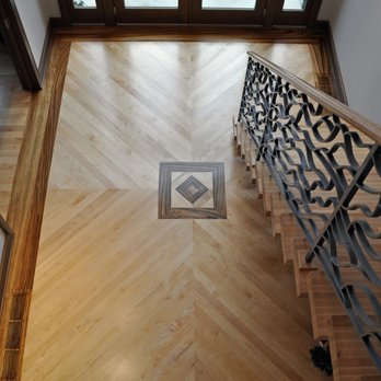 KAS Interiors - Maple wood floor with zebra inlay - Interior Design Near Me - Chagrin Falls, Ohio