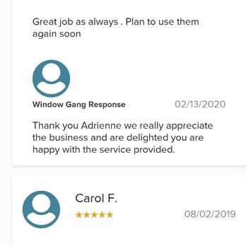Window Gang - Happy customers! - Window Washing Near Me - Memphis, Tennessee Window Gang - Happy customers! - Window Washing Near Me - Memphis, Tennessee