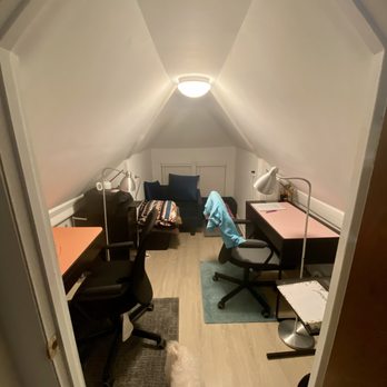 GR Renovations & Construction - Attic converted into an office space because of Covid 19. Work done by GR - General Contractors Near Me - Astoria, New York