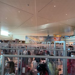 TSA Checkpoint Southwest Upper - Dallas Love Field - The plexiglass barriers really make you feel like cattle ready for slaughter.