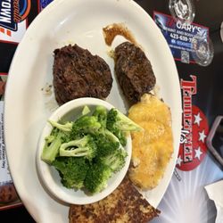 Tennessee Jacks - Filets, twice baked potatoes, steamed broccoli