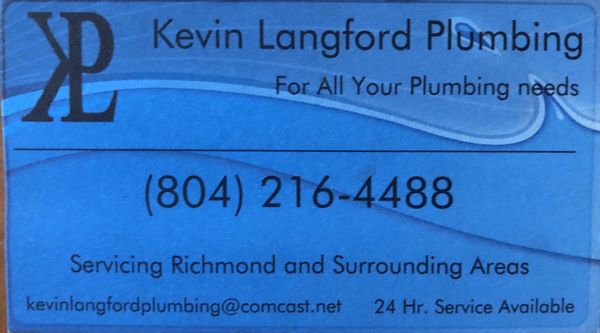 Kevin Langford Plumbing Logo