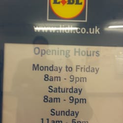 Lidl - Hours