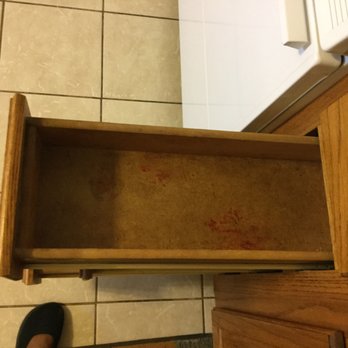 Red Key Real Estate - Stained draw from my 18 mos of living there so I was charged for this. - Property Management Near Me - Omaha, Nebraska Red Key Real Estate - Stained draw from my 18 mos of living there so I was charged for this. - Property Management Near Me - Omaha, Nebraska