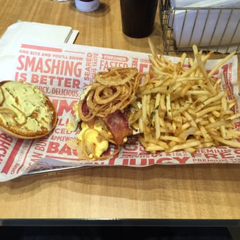 Smashburger - Sin city burger with smash fries - Burgers Near Me - Calgary, Alberta Smashburger - Sin city burger with smash fries - Burgers Near Me - Calgary, Alberta