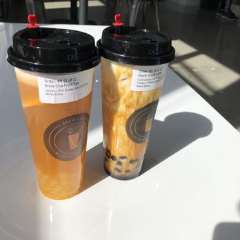 Brew Cha - Black sugar latte and brew cha fruit tea - Bubble Tea Near Me - San Francisco, California