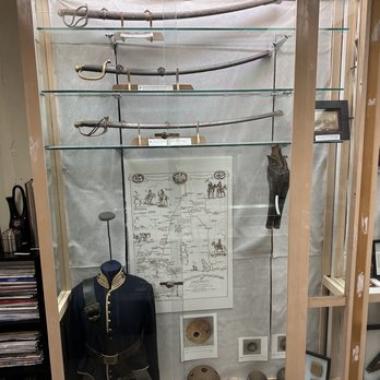 Antique Specialty Mall - Civil war memorabilia at George's Civil War Antiques booth. - Antiques Near Me - Albuquerque, New Mexico