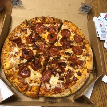 Domino's Pizza - Pepperoni and bacon pizza - Pizza Near Me - Fort Drum, New York Domino's Pizza - Pepperoni and bacon pizza - Pizza Near Me - Fort Drum, New York