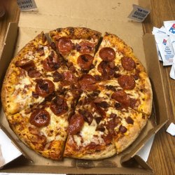 Domino's Pizza - Pepperoni and bacon pizza