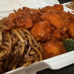 Orange Chicken with Lo Mein