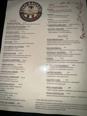 Menu photo 4 Ciao Ragazzi Restaurant & Bar Chicago, IL