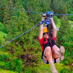 Zip Idaho - Legs-up landing for Amie.