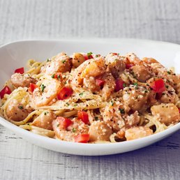 Scallops and Shrimp Scampi Pasta