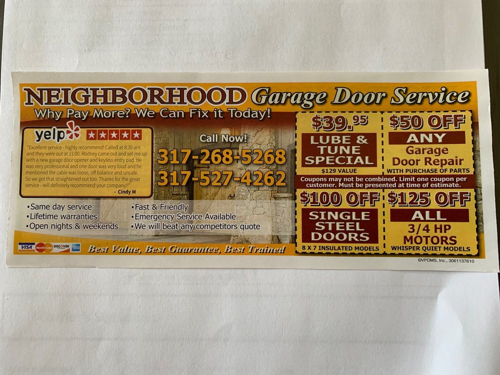 NEIGHBORHOOD GARAGE DOOR SERVICES Updated August 2024 24 Photos