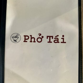 Pho Tai - Front of menu - Vietnamese Near Me - Hayward, California