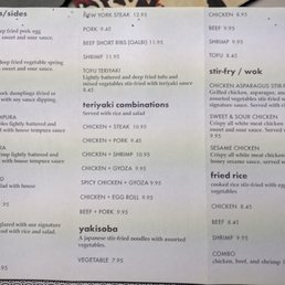 Menu - front Menu - front