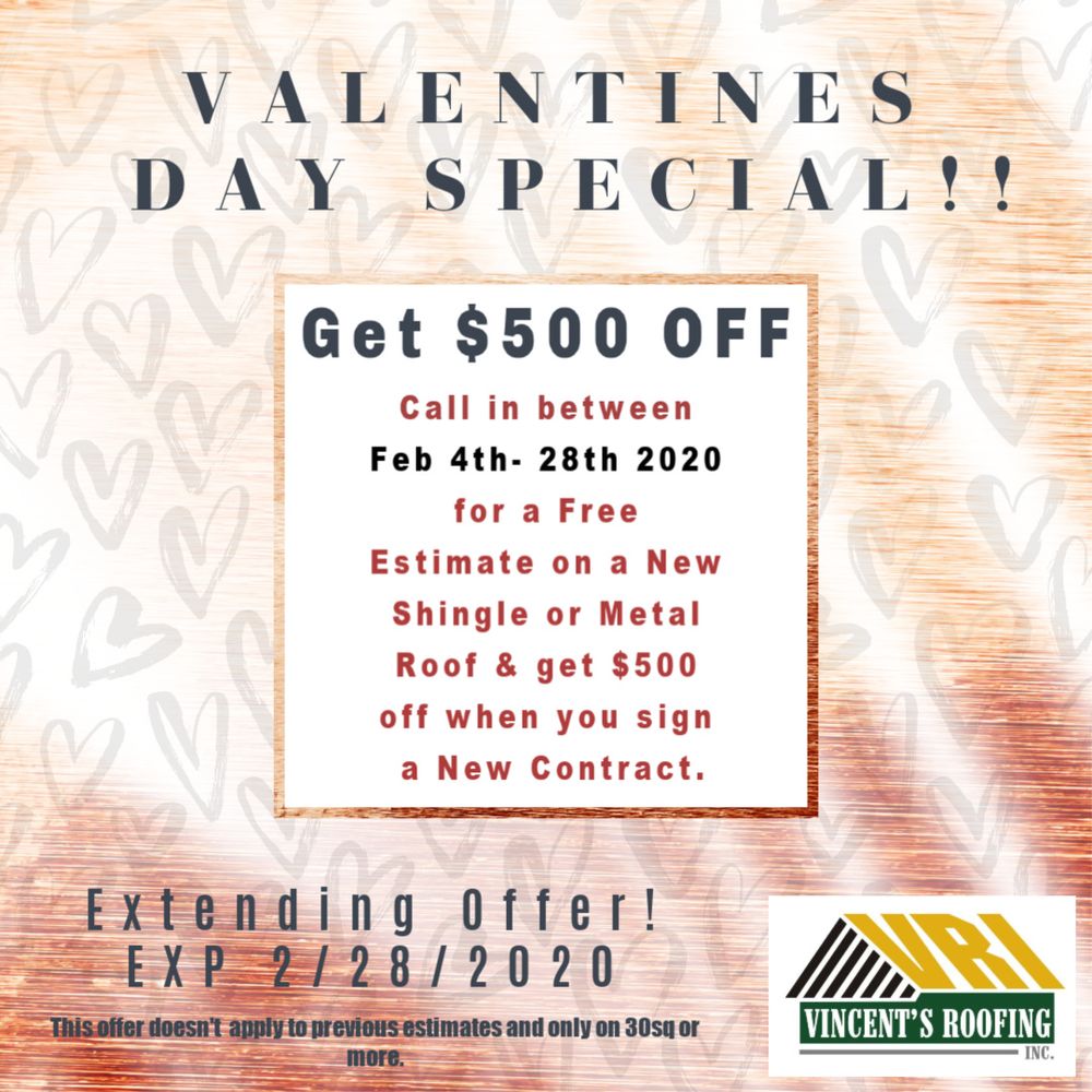 Slide of Vincent's Roofing