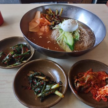 Imonay House Restaurant - Cold Noodles + Banchan / IG @mwy.eats - Korean Near Me - Toronto, Ontario Imonay House Restaurant - Cold Noodles + Banchan / IG @mwy.eats - Korean Near Me - Toronto, Ontario