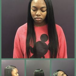 Hair By Didi - Full sew in with leaveout