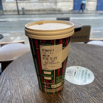 Starbucks Coffee - Dirty Chai - Coffee & Tea Near Me - Paris, 75 Starbucks Coffee - Dirty Chai - Coffee & Tea Near Me - Paris, 75