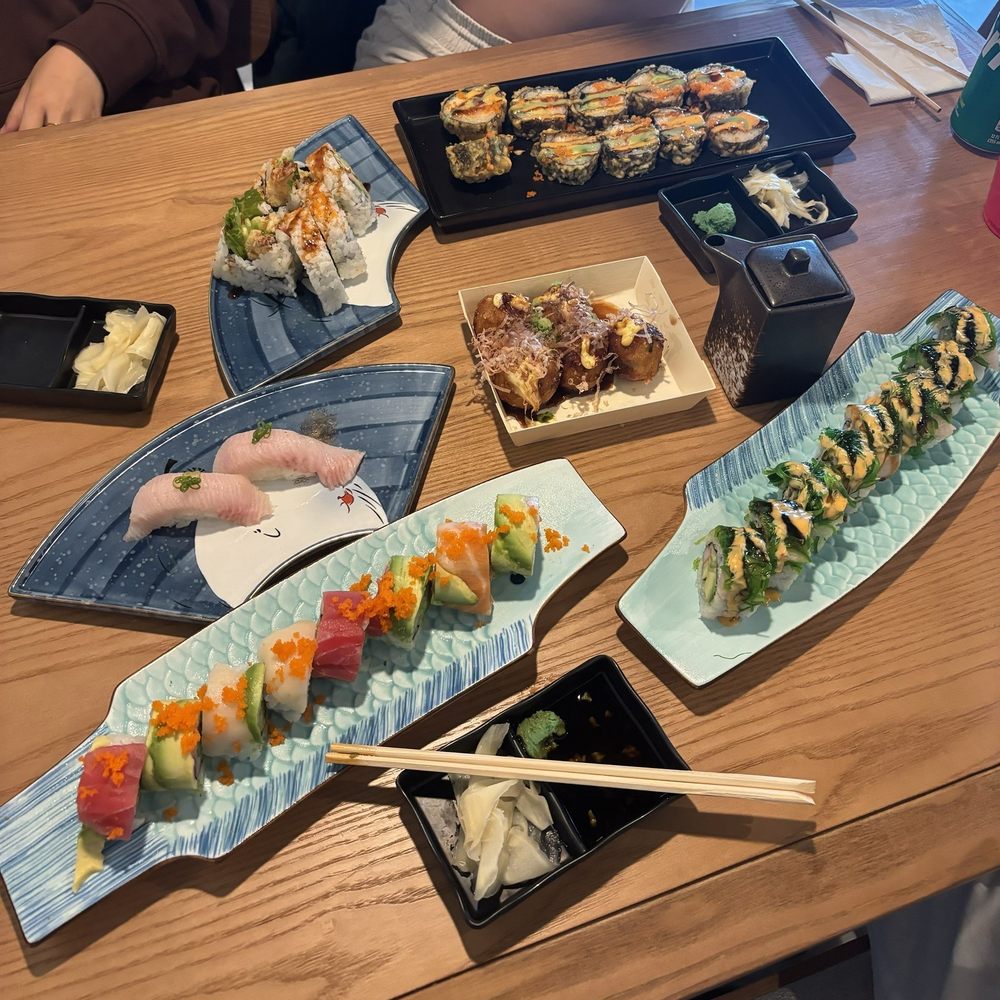 Sumo Sushi & Grill - Rainbow Roll, Yellow Tail Nigiri, Takoyaki, Seattle Roll, Ninja Roll, and Shrimp Tempura Roll - Japanese Near Me - Seattle, Washington Sumo Sushi & Grill - Rainbow Roll, Yellow Tail Nigiri, Takoyaki, Seattle Roll, Ninja Roll, and Shrimp Tempura Roll - Japanese Near Me - Seattle, Washington