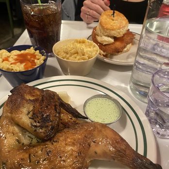 Pies 'n' Thighs - Green-Goddess Roasted 1/2 Chicken Biscuit - Southern Near Me - Brooklyn, New York Pies 'n' Thighs - Green-Goddess Roasted 1/2 Chicken Biscuit - Southern Near Me - Brooklyn, New York