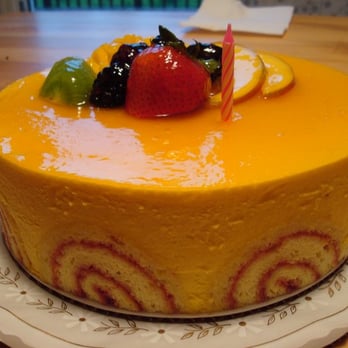 Flowers Bakery Cafe - crazy delicious mango mouse cake! - Bakeries Near Me - Silver Spring, Maryland