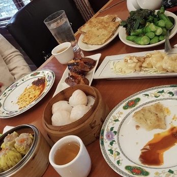 Macky's Dim Sum - Pork shu mai, shrimp dumplings, stuffed eggplant, Chinese broccoli, and Honey cashew shrimp - Dim Sum Near Me - Issaquah, Washington Macky's Dim Sum - Pork shu mai, shrimp dumplings, stuffed eggplant, Chinese broccoli, and Honey cashew shrimp - Dim Sum Near Me - Issaquah, Washington