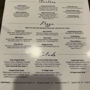 91 Wood Fired Oven - Menu - American Near Me - Canton, Ohio