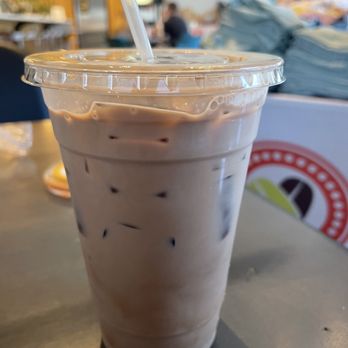 Just Love Coffee Cafe - Georgetown - Large iced mocha!! - Coffee & Tea Near Me - Georgetown, Texas