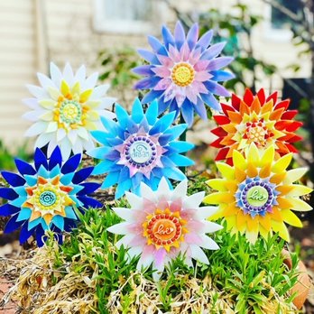 Tiny Tile Mosaics - Stained Glass Garden Flowers - Art Classes Near Me - Chelmsford, Massachusetts