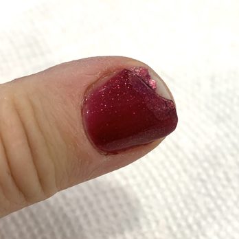 Nail Spa @ The Park - Sanded my nails thin so bending at tips - Nail Salons Near Me - Malibu, California