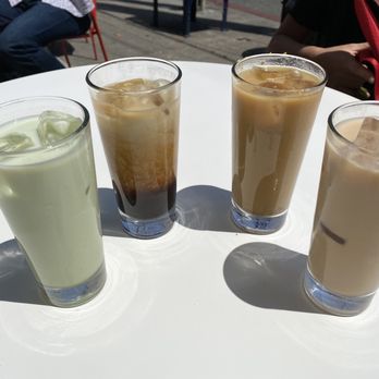 SPRO Coffee Lab - From left to right: Geisha, Mardi Gras, Pixie Dust, Fifty Shades - Coffee & Tea Near Me - San Francisco, California SPRO Coffee Lab - From left to right: Geisha, Mardi Gras, Pixie Dust, Fifty Shades - Coffee & Tea Near Me - San Francisco, California