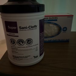 Garden Isle Rehabilitation & Healthcare - The gloves and wipes I had to gather while trying to use my walker so I could clean the bathroom.