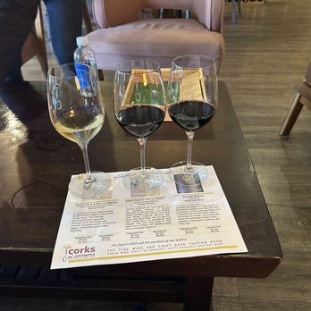 Corks n' Crowns - gold flight - Wine Bars Near Me - Santa Barbara, California Corks n' Crowns - gold flight - Wine Bars Near Me - Santa Barbara, California