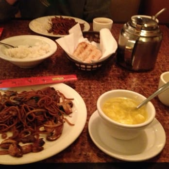 Warrior's Grill - So much goodness! A pot of jasmine tea, sesame biscuits, rice & Mongolian buffet. - Mongolian Near Me - Virginia Beach, Virginia