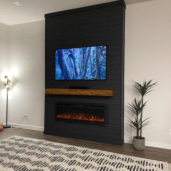 Diaz Remodeling - Costum electric fireplace #2 - General Contractors Near Me
