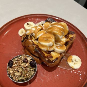 The Paramount - the caramel banana French toast and it was phenomenal - Breakfast & Brunch Near Me - Boston, Massachusetts The Paramount - the caramel banana French toast and it was phenomenal - Breakfast & Brunch Near Me - Boston, Massachusetts